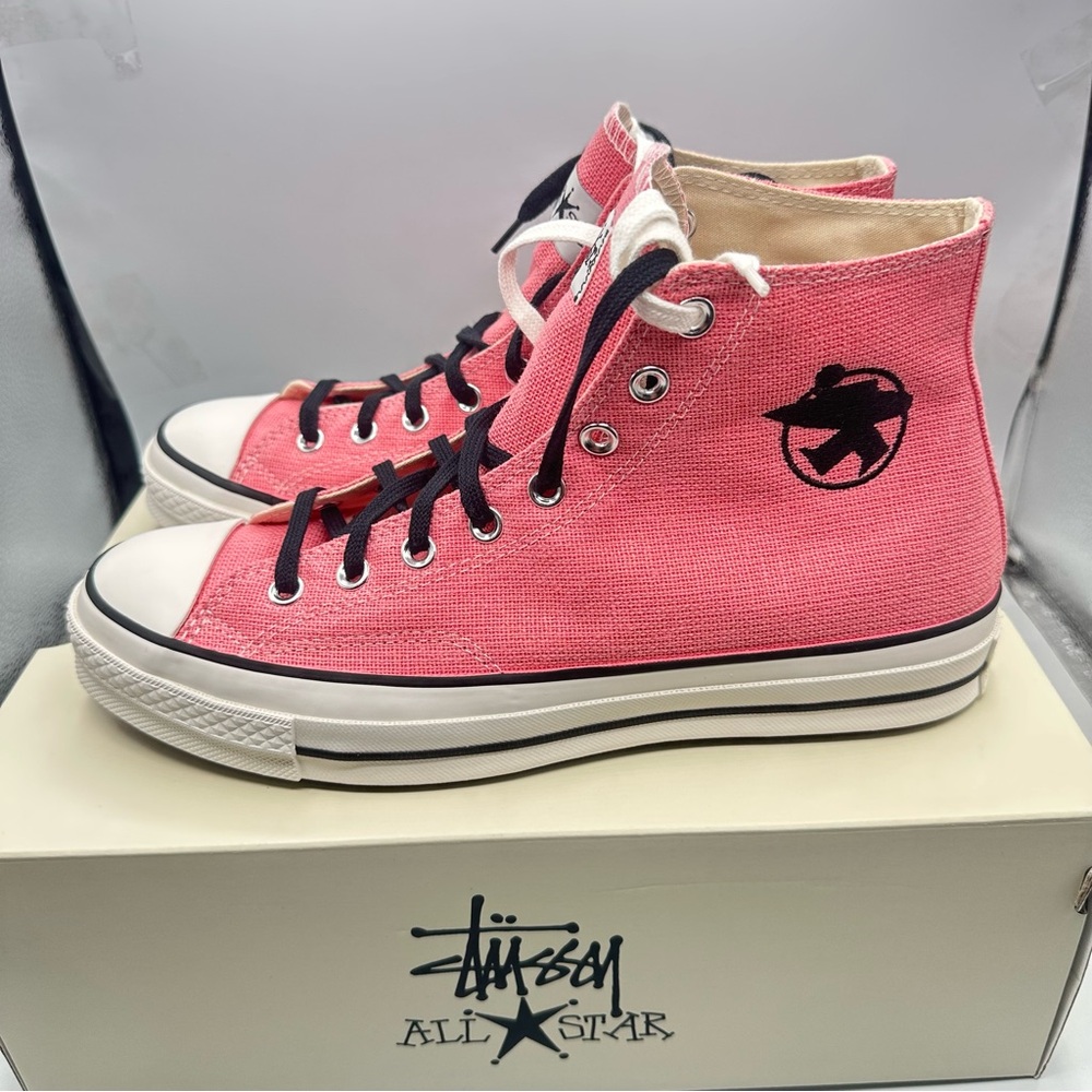 Converse Stussy Chuck Taylor x 70 Hi Surfman Pink Size 10 Mens / Size 12 Women - Picture 2 of 10